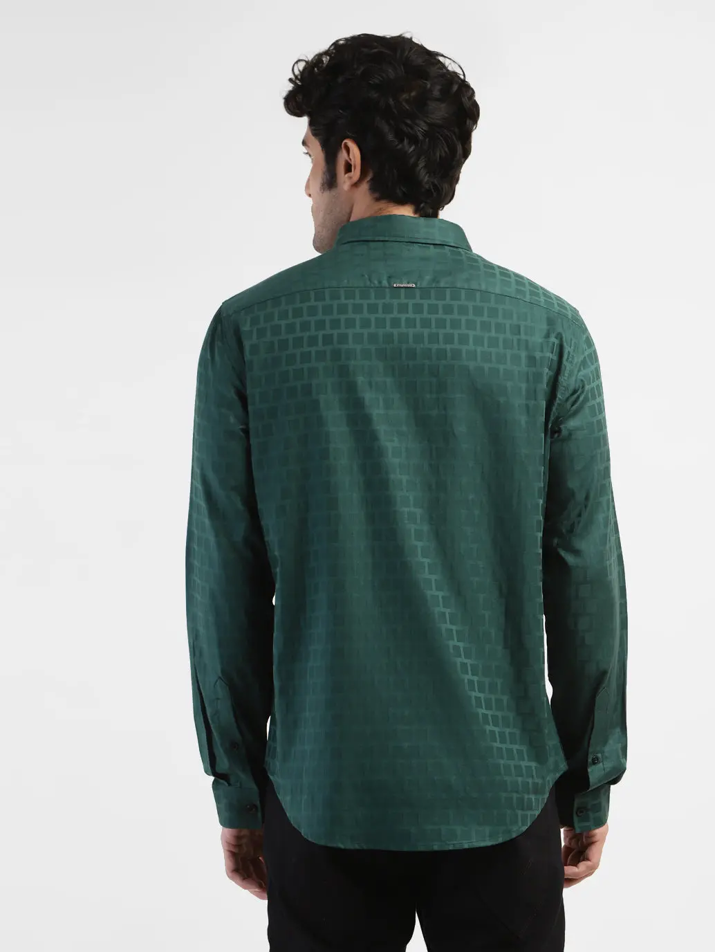 Men's Geometric Slim Fit Shirts 3