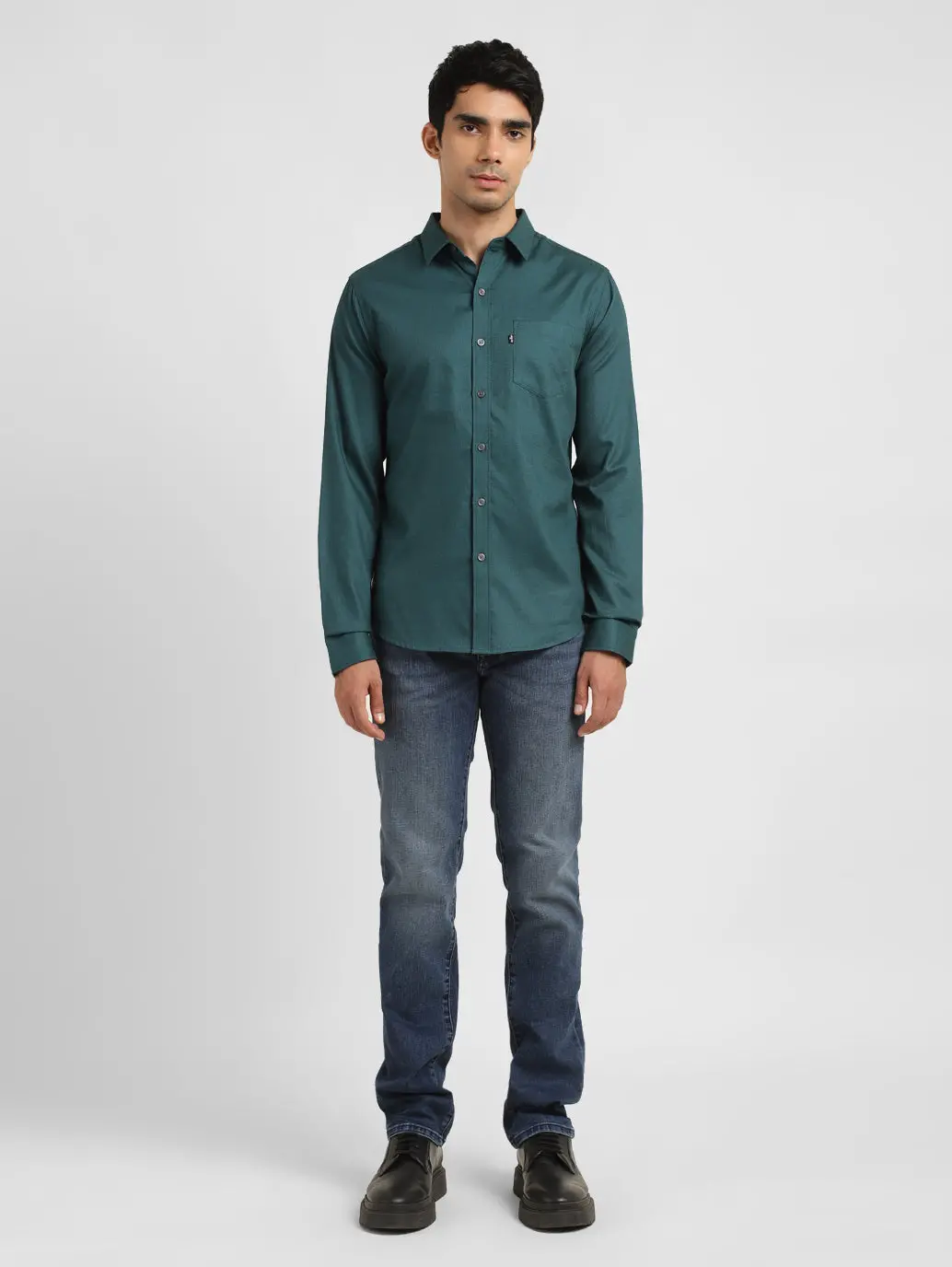 Men's Self Design Slim Fit Shirt 1
