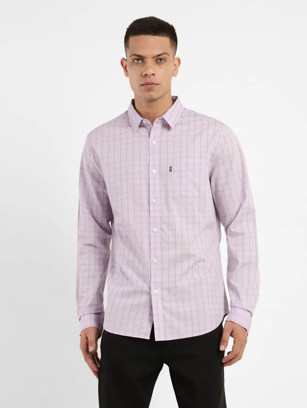 Men's Checkered Slim Fit Shirt 1