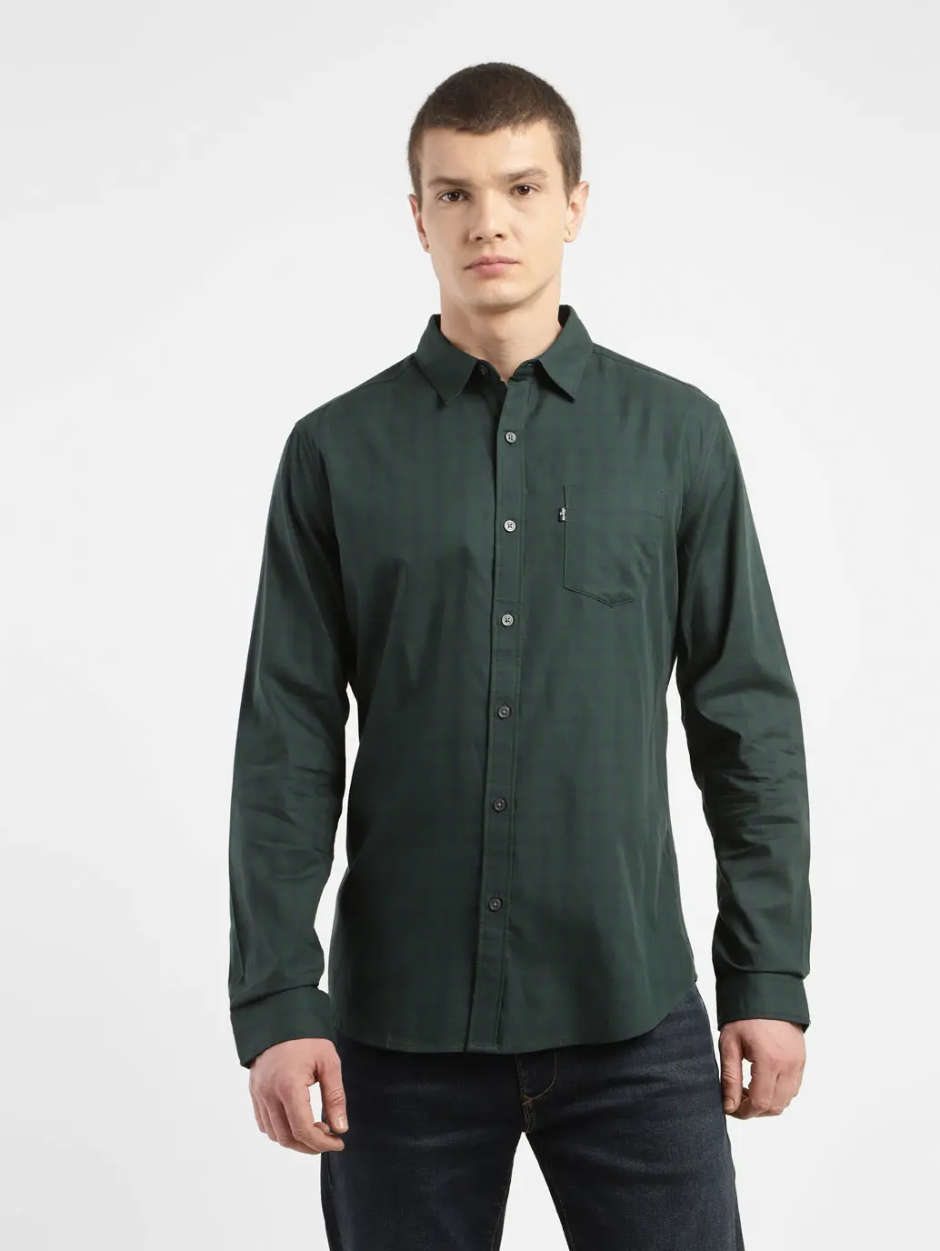 Men's Checkered Slim Fit Shirt 1