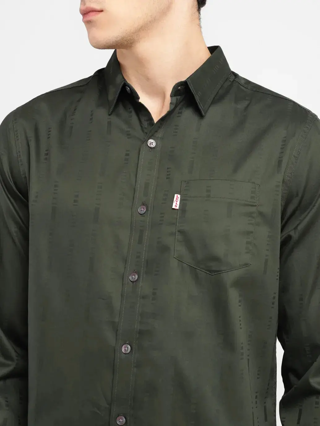 Men's Redloop Self Design Slim Fit Shirt 5