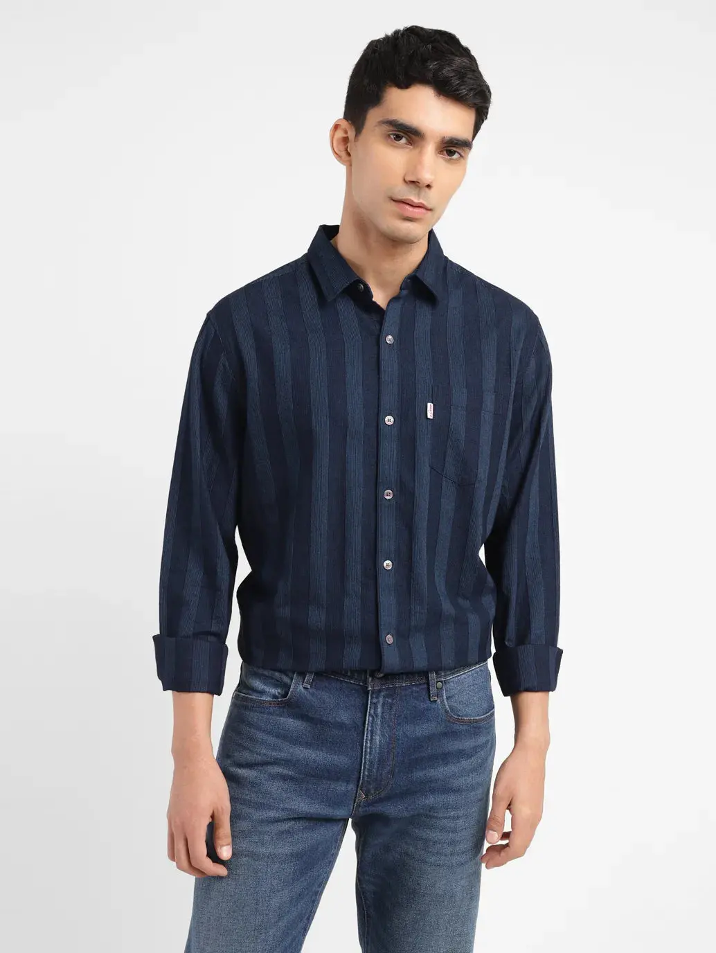 Men's Striped Slim Fit Shirt 1