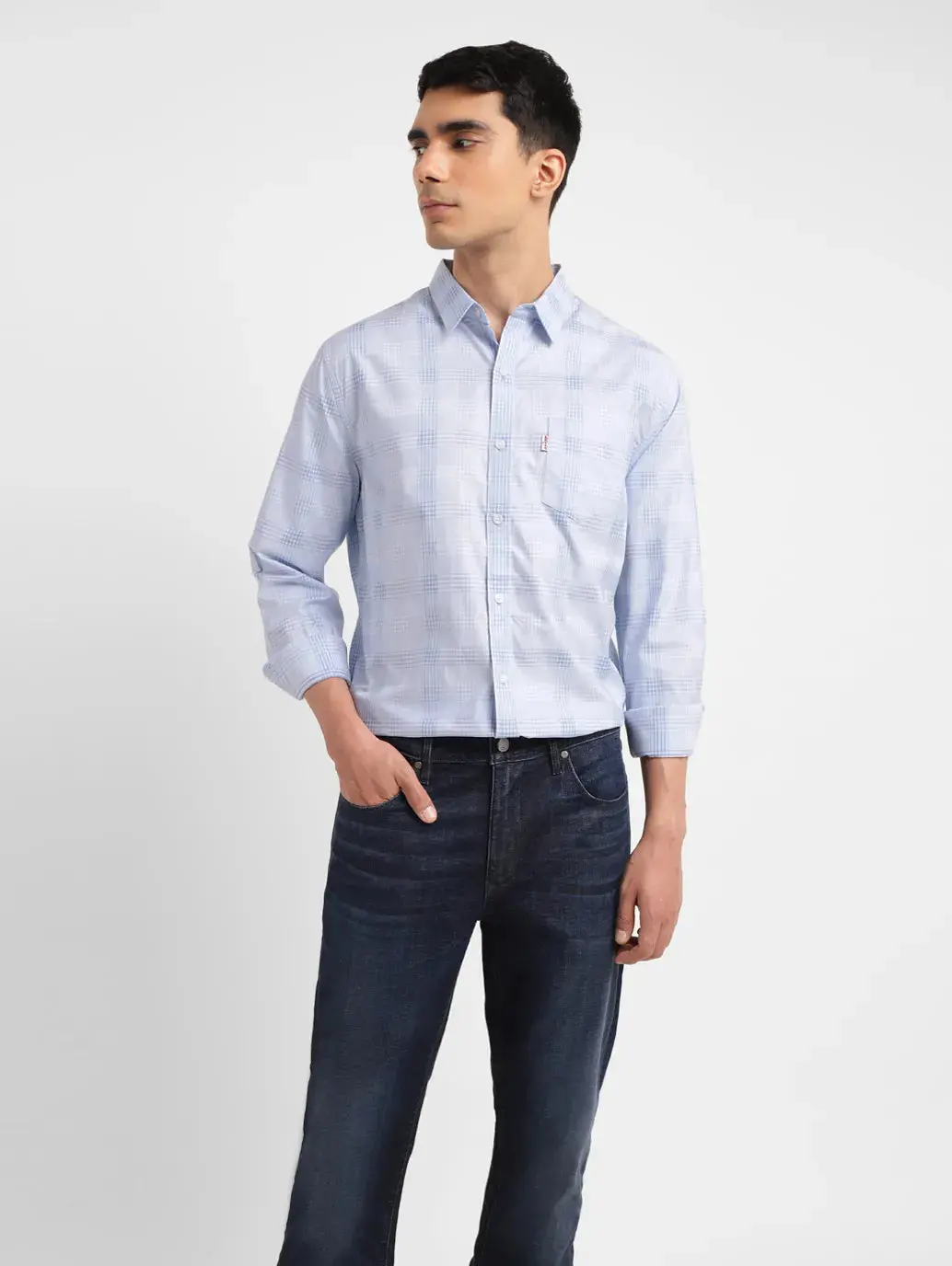 Men's Redloop Checkered Slim Fit Shirt 1
