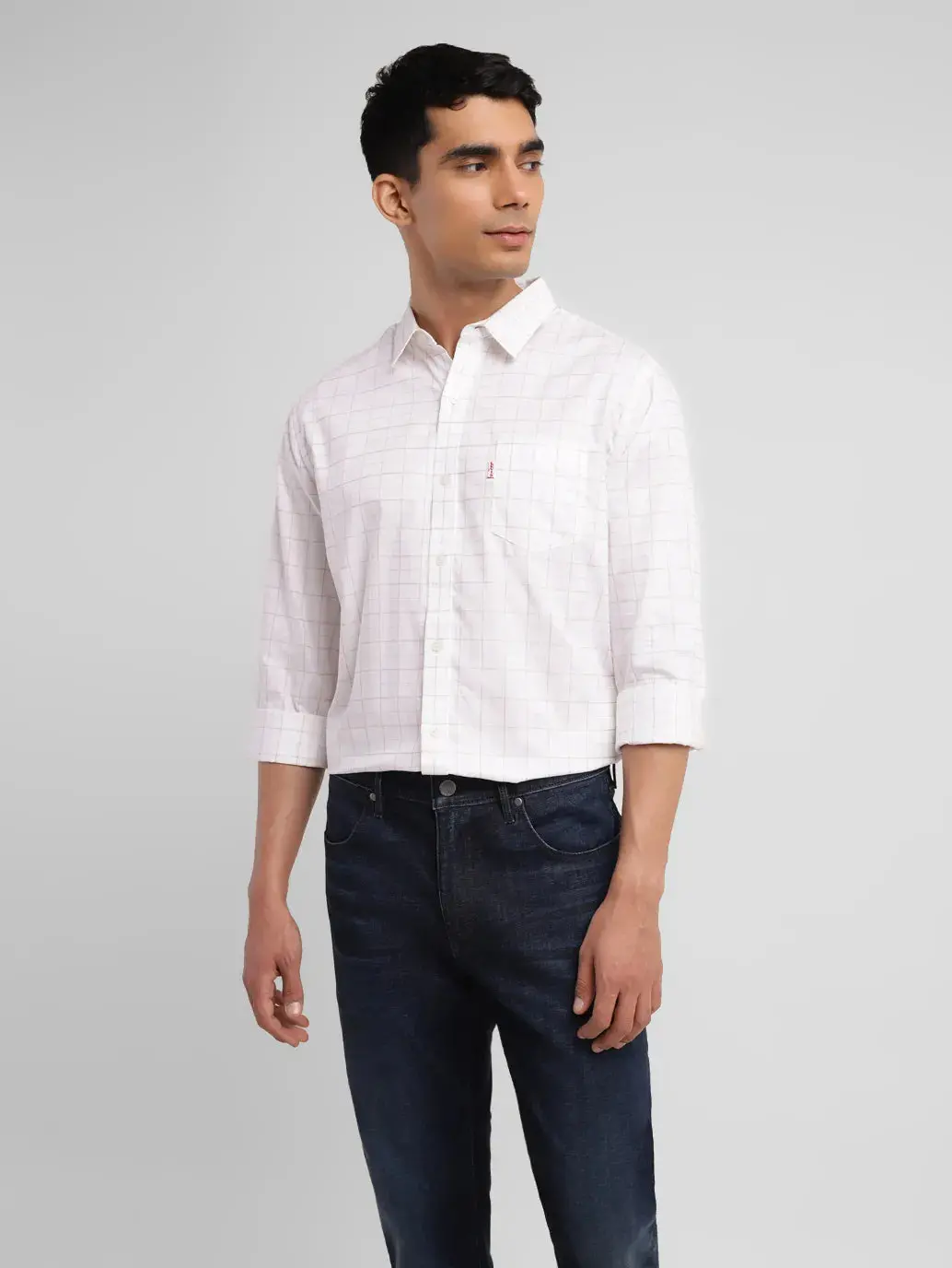 Men's Redloop Checkered Slim Fit Shirt 1