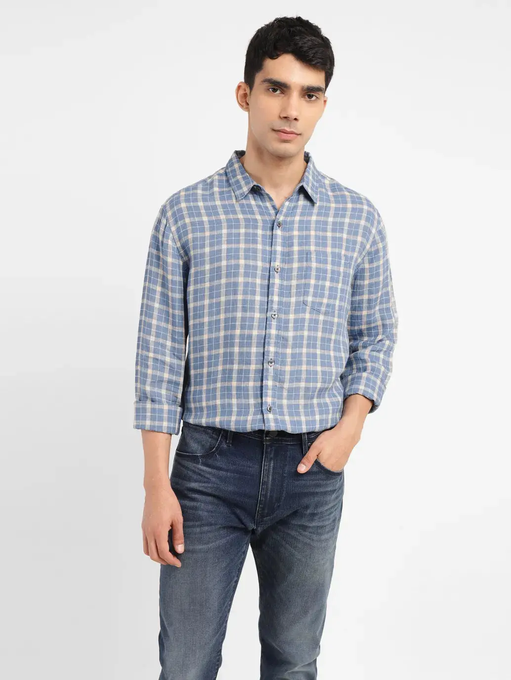 Men's Checkered Slim Fit Shirt 1