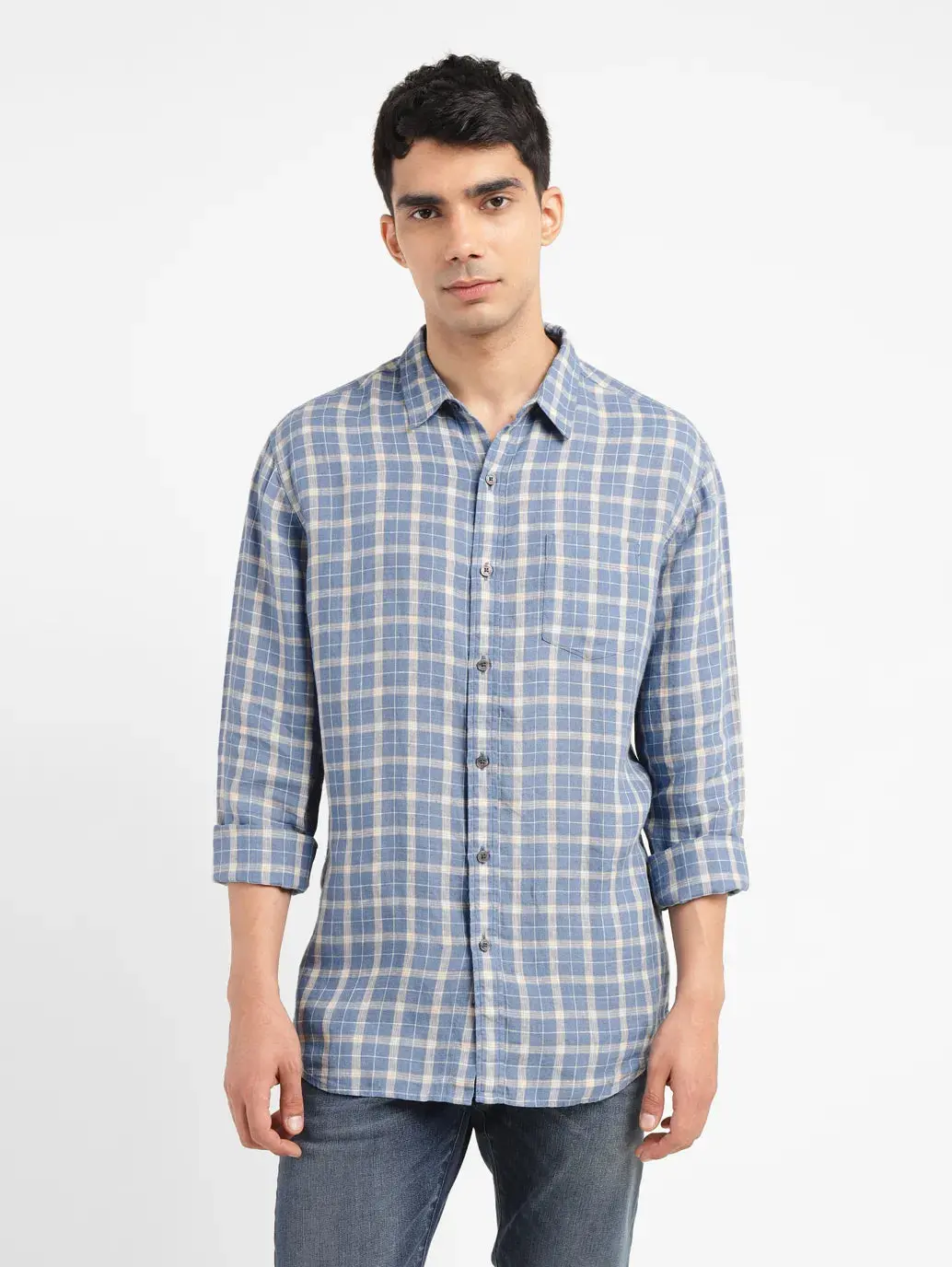 Men's Checkered Slim Fit Shirt 2