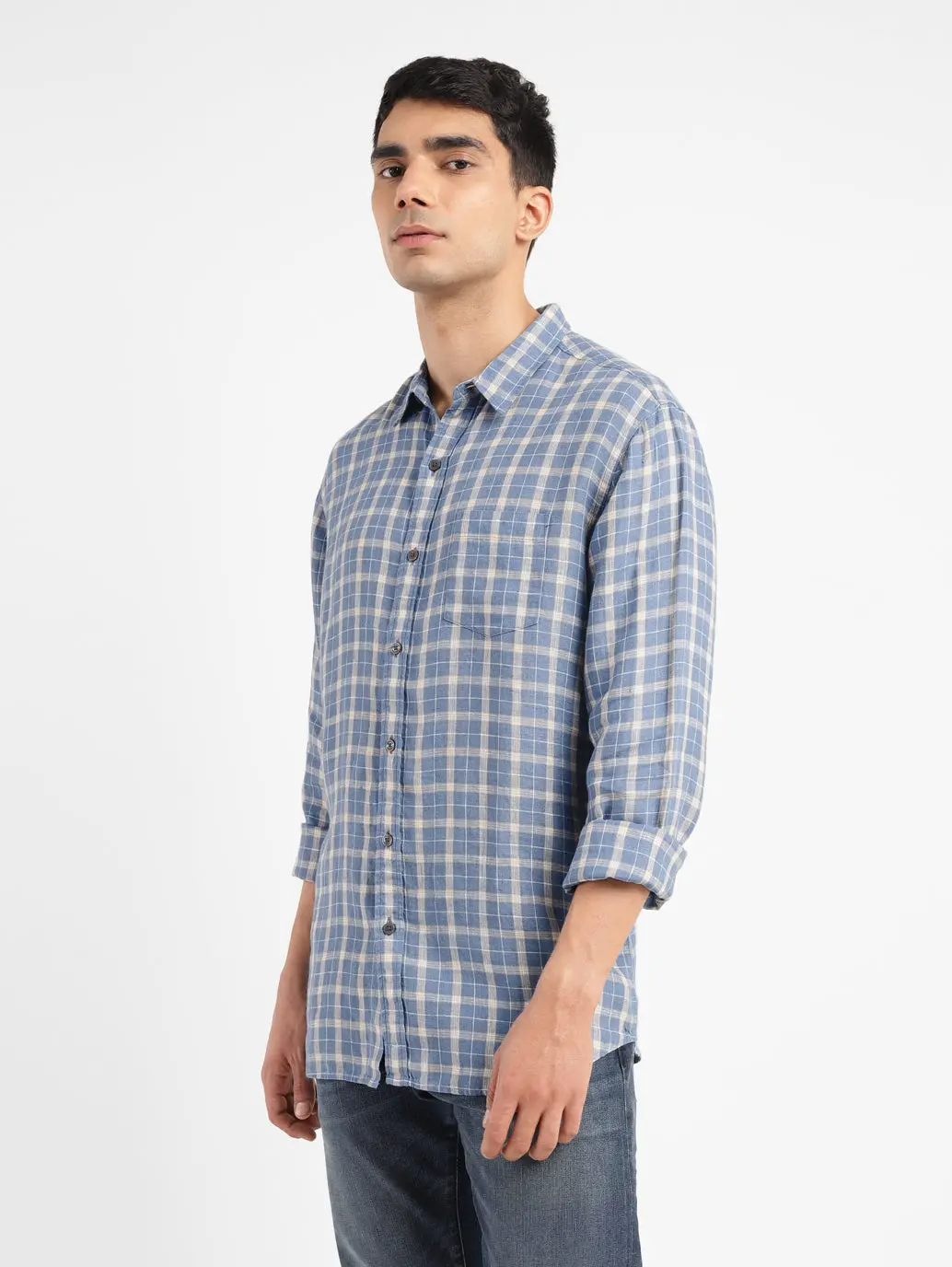 Men's Checkered Slim Fit Shirt 5