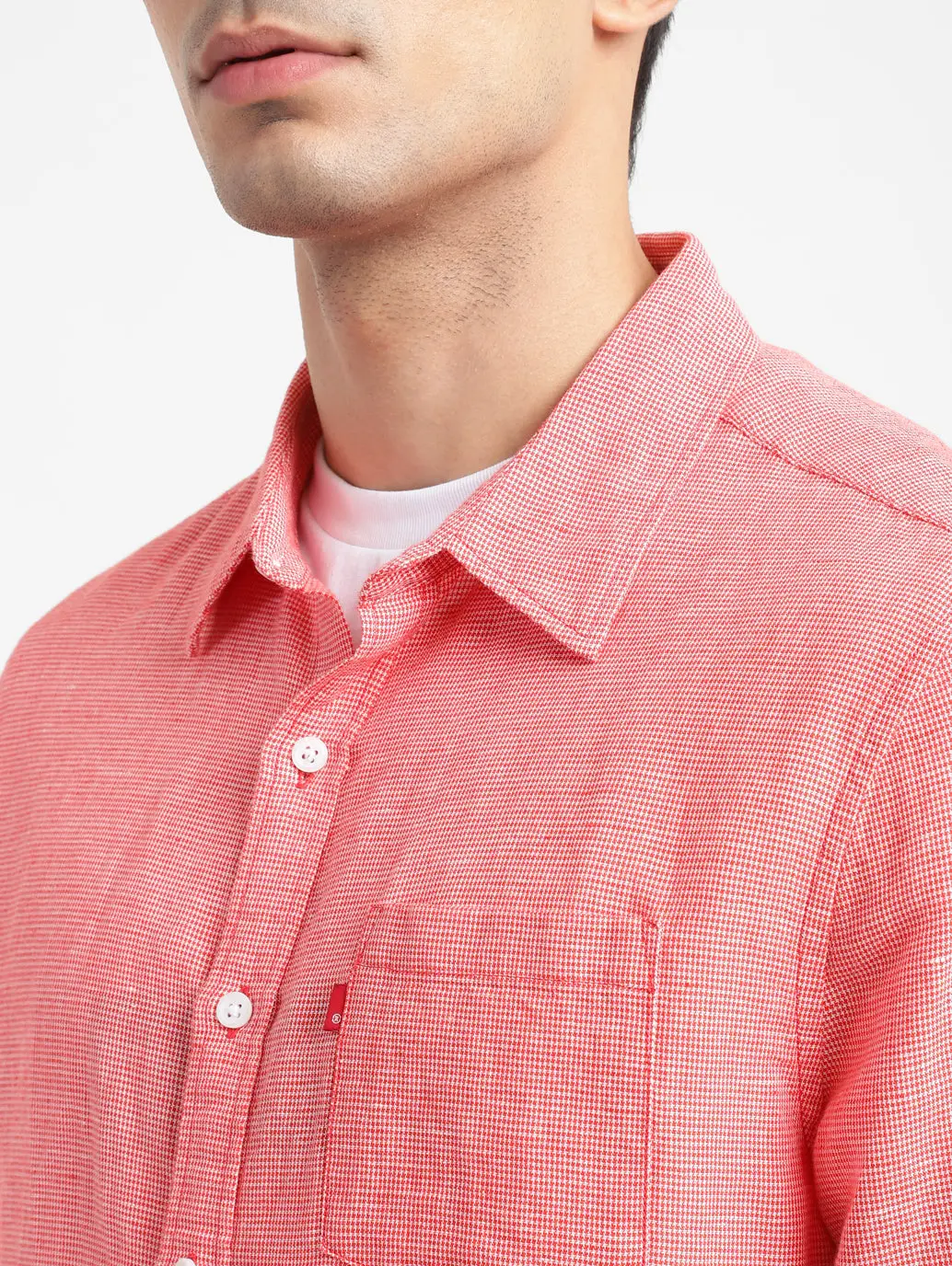 Men's Checkered Spread Collar Shirt 5
