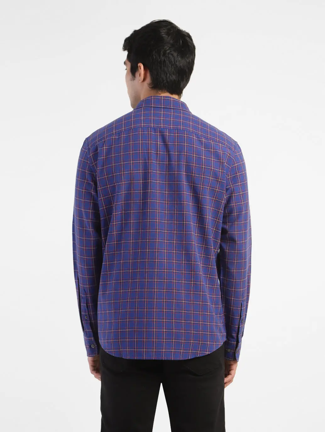 Men's Checkered Spread Collar Shirt 3