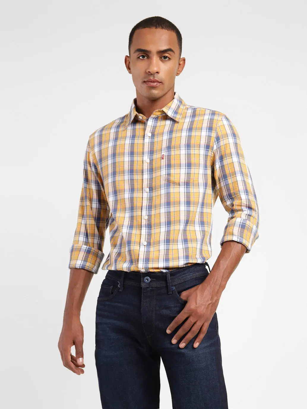 Men's Checkered Slim Fit Shirt 1