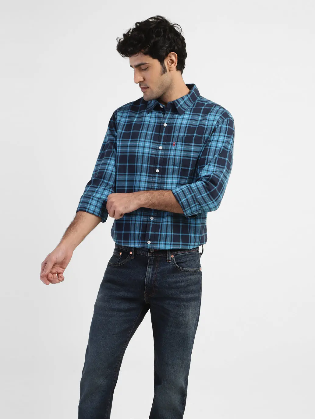 Men's Checkered Slim Fit Shirt 1