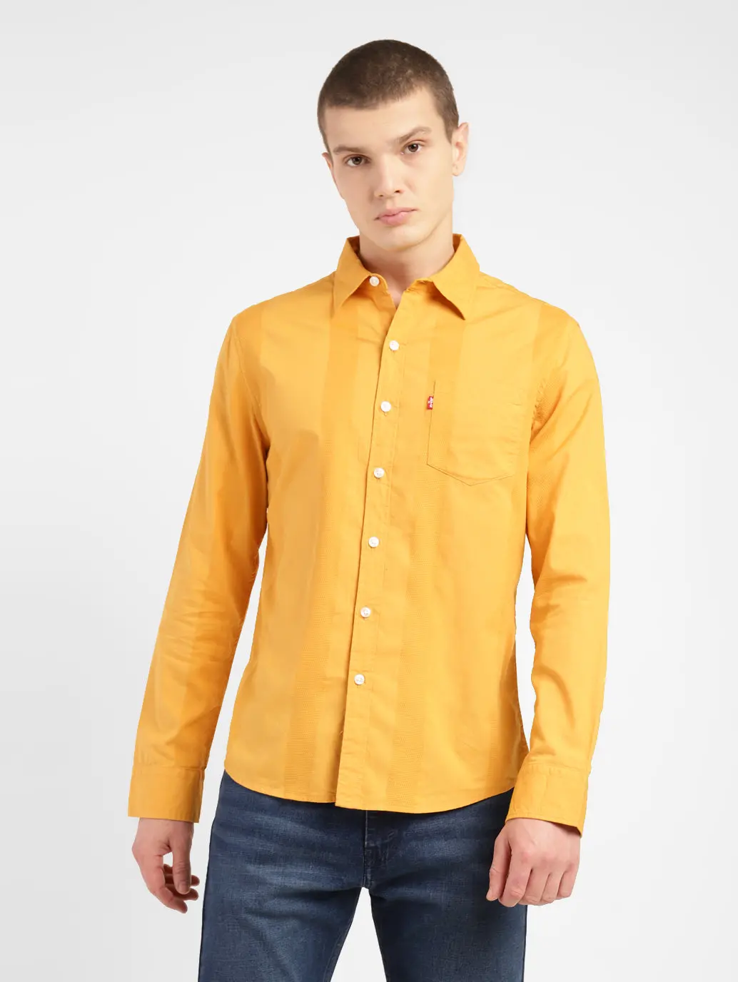 Men's Self Design Slim Fit Shirt 1