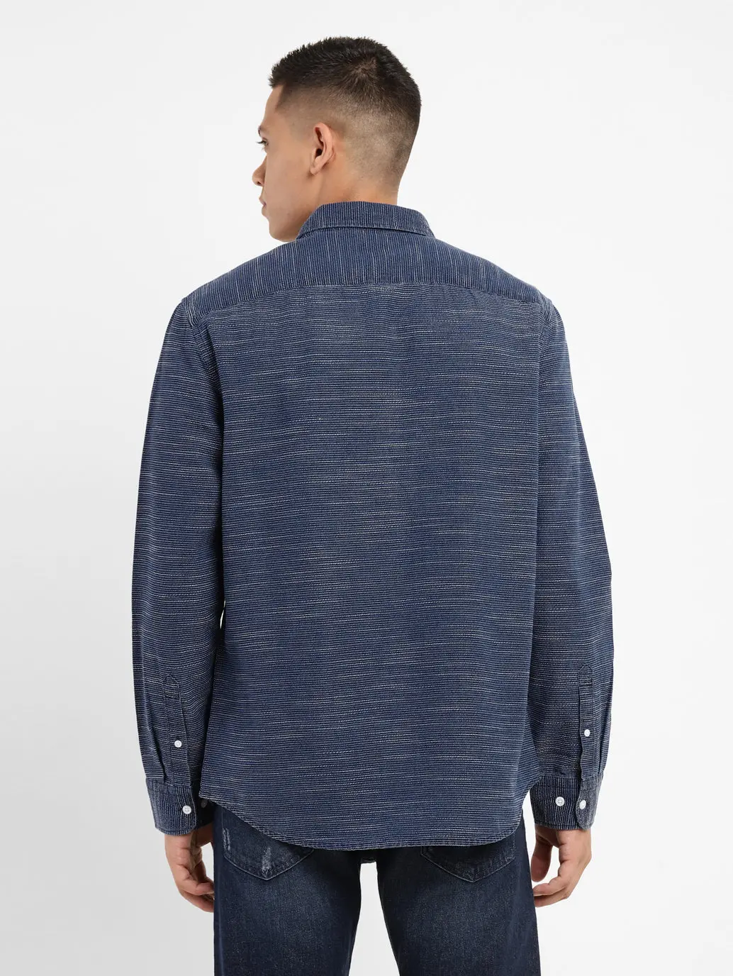 Men's Self Design Slim Fit Shirt 3