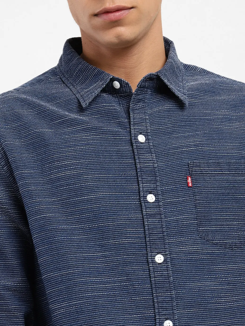 Men's Self Design Slim Fit Shirt 5