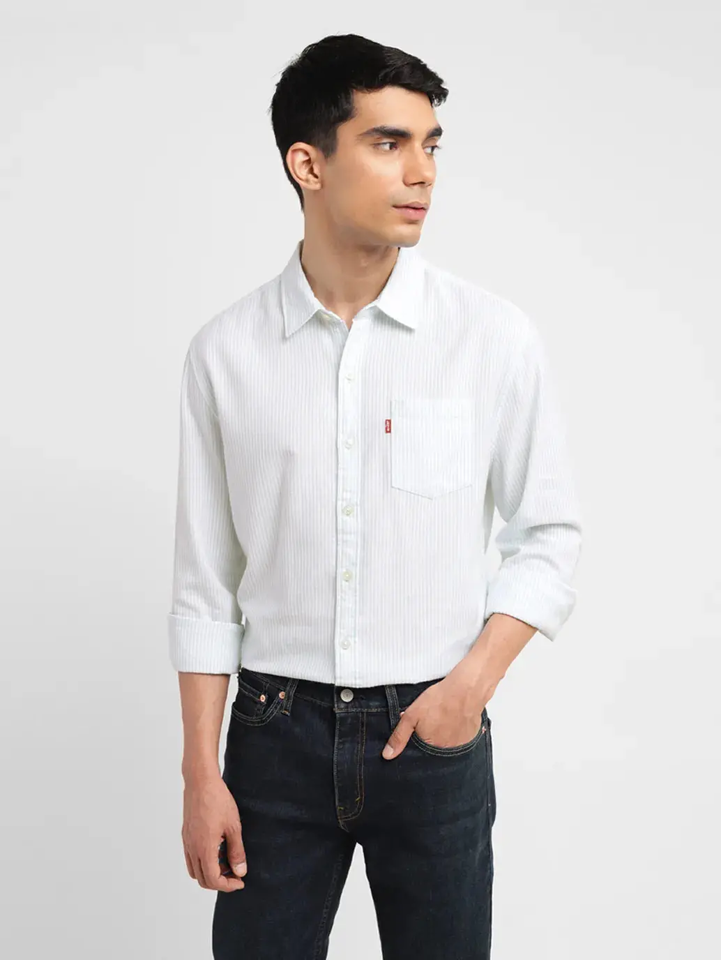 Men's Striped Slim Fit Shirt 1