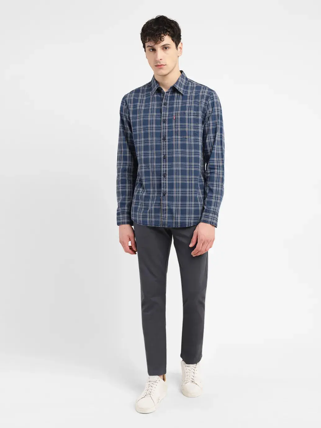 Men's Checkered Slim Fit Shirt 1