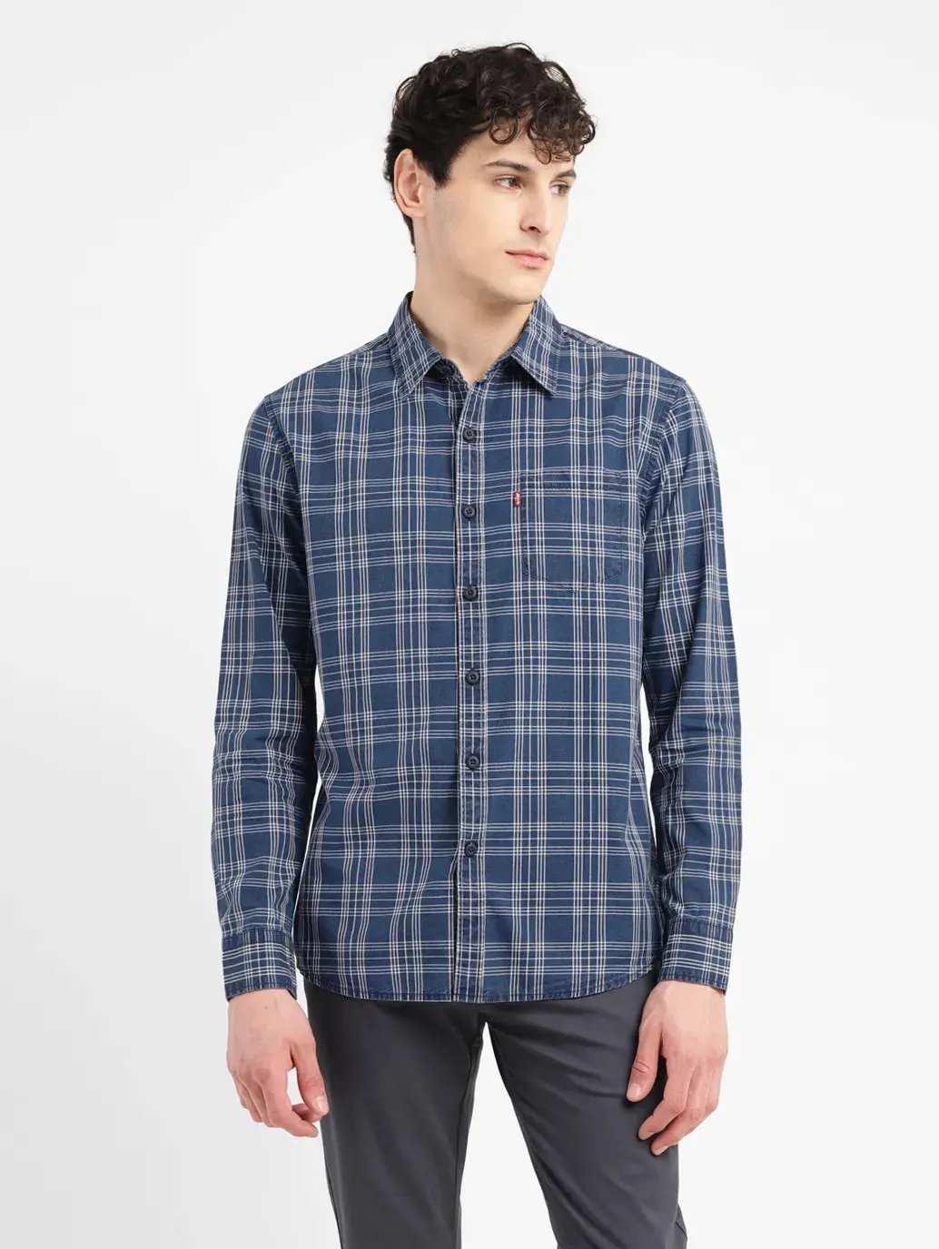Men's Checkered Slim Fit Shirt 2