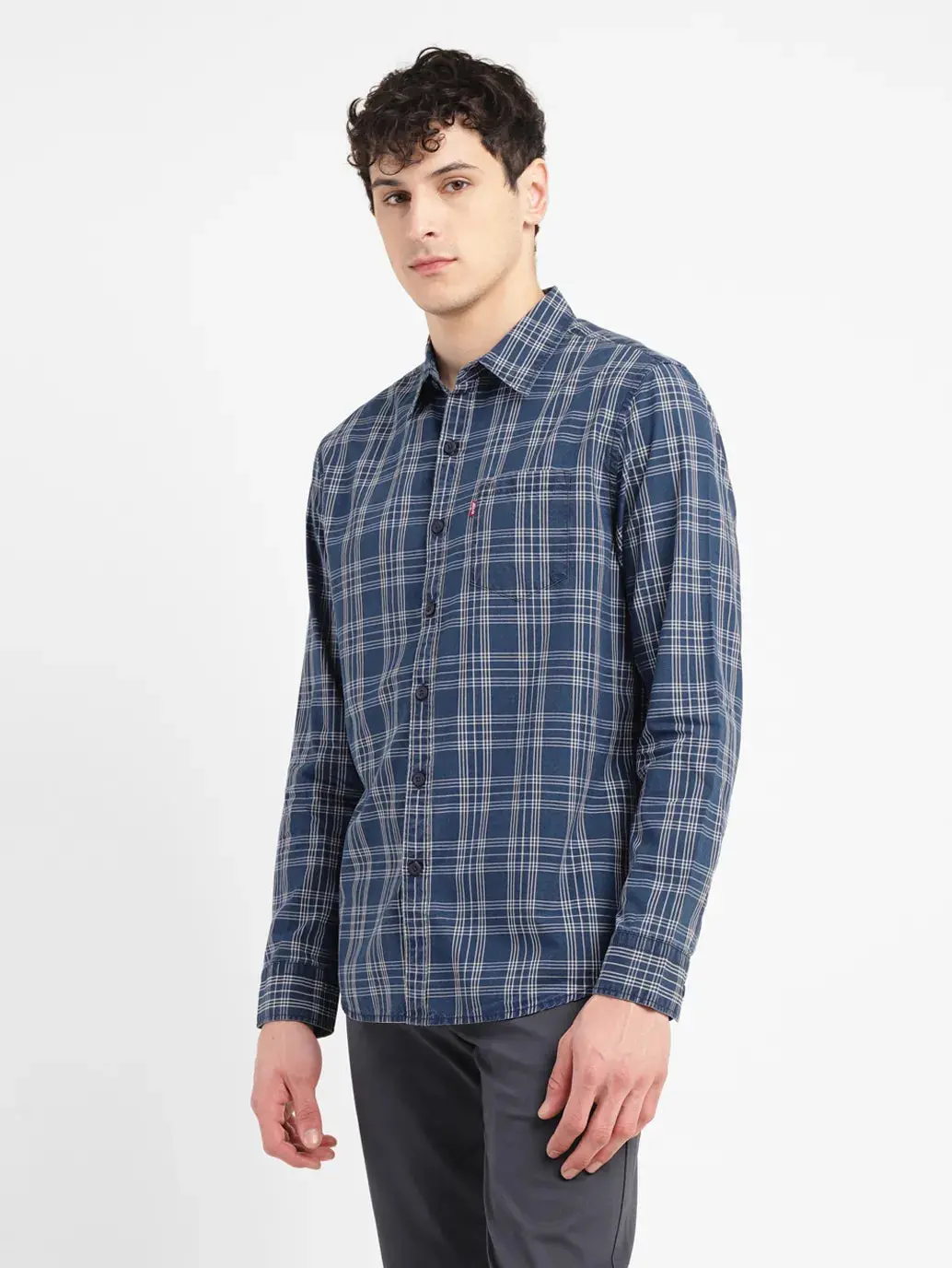 Men's Checkered Slim Fit Shirt 4