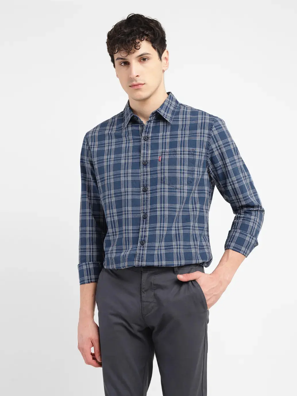 Men's Checkered Slim Fit Shirt 6