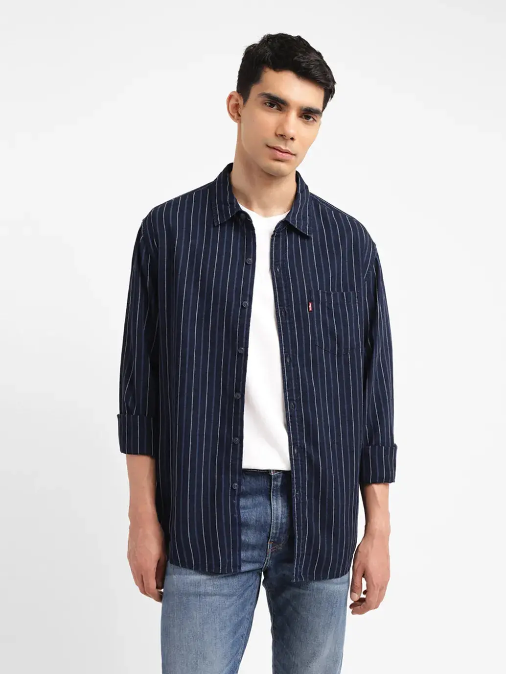 Men's Striped Slim Fit Shirt 1