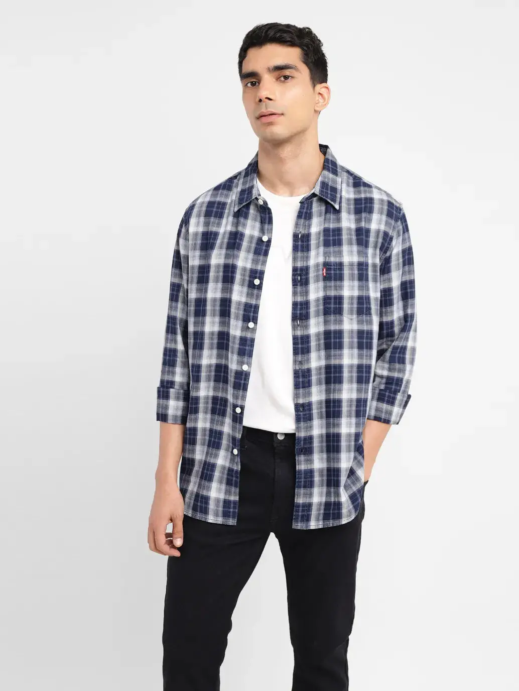 Men's Checkered Slim Fit Shirt 1