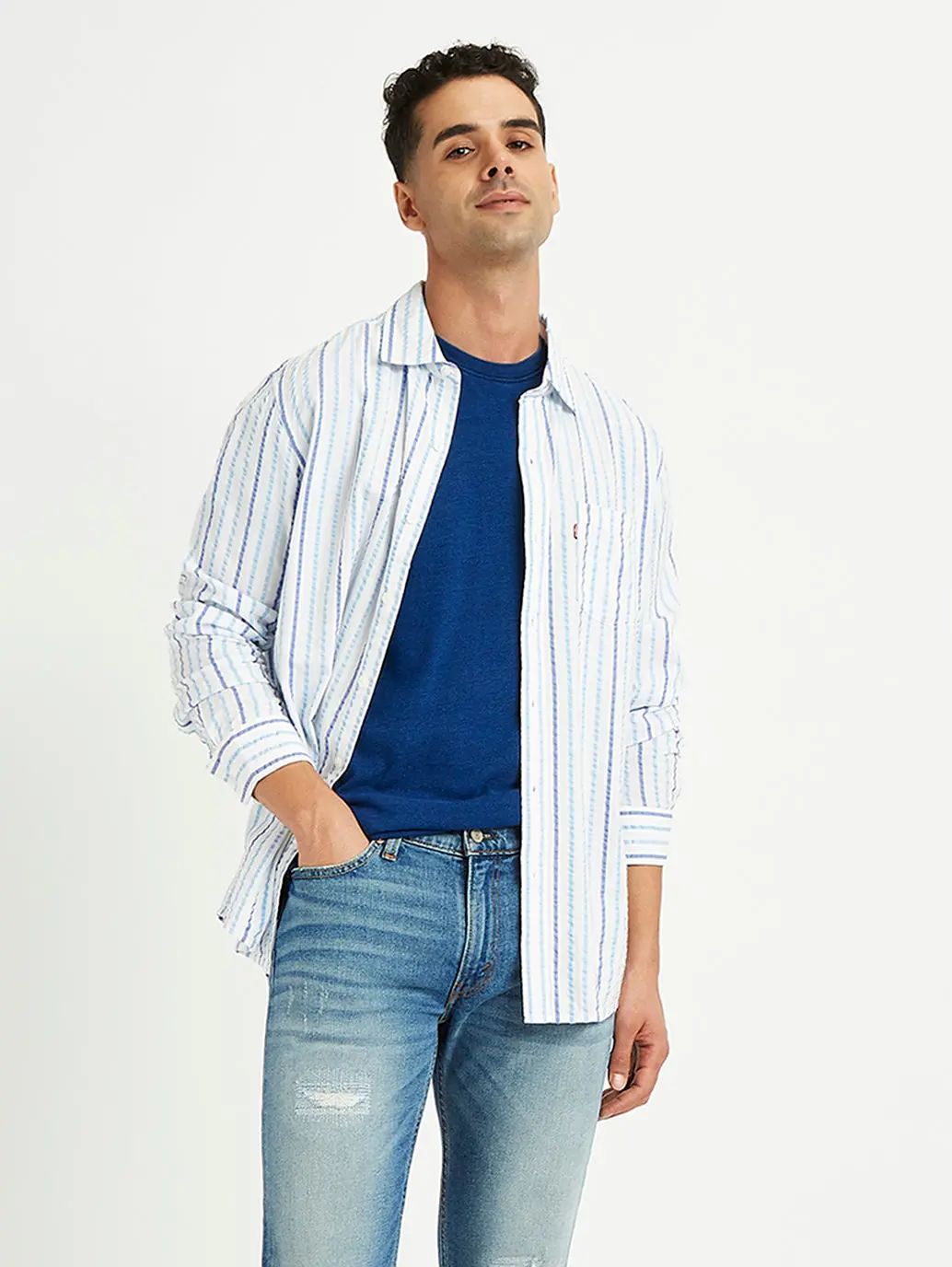 Men's Striped Slim Fit Shirt 1
