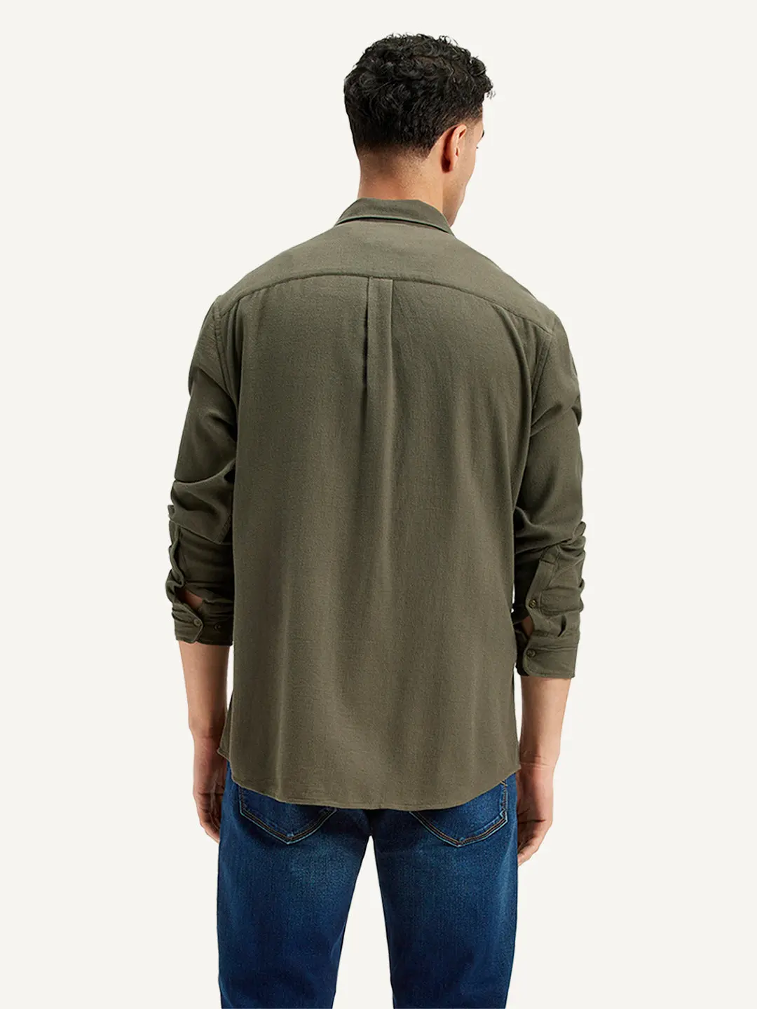Men's Solid Slim Fit Shirt 3
