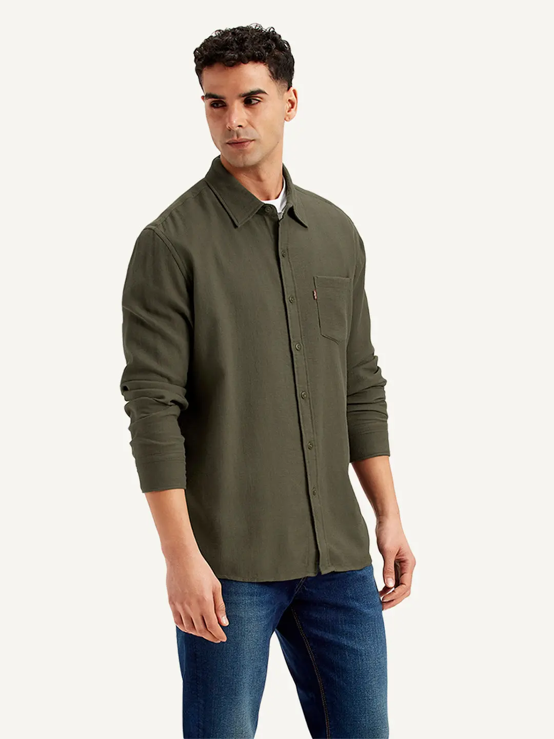 Men's Solid Slim Fit Shirt 1