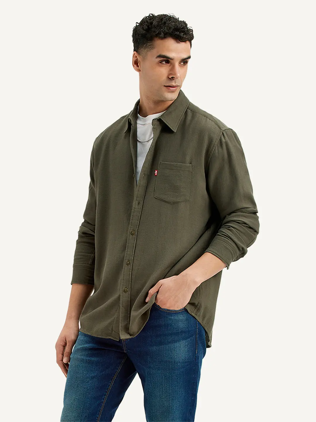 Men's Solid Slim Fit Shirt 5