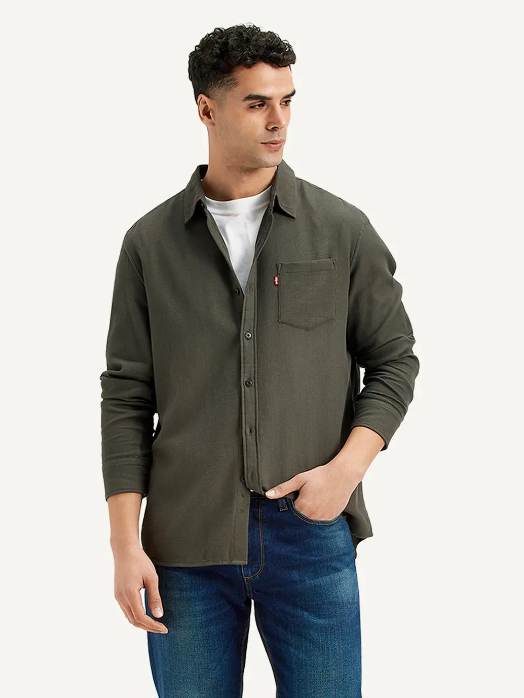 Men's Textured Slim Fit Shirt 1