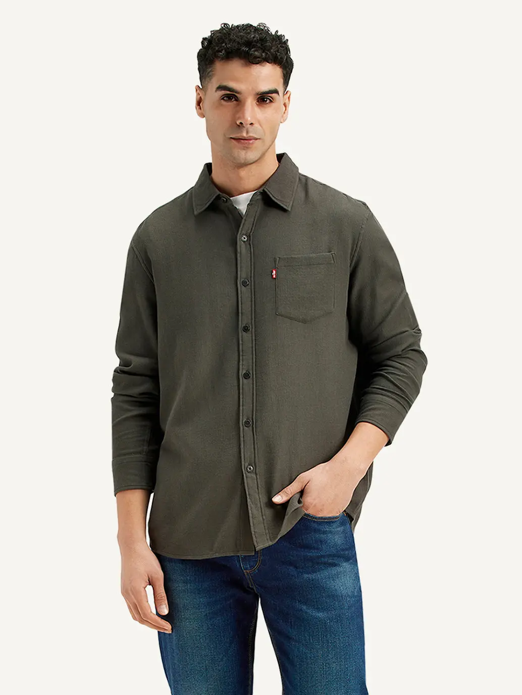 Men's Textured Slim Fit Shirt 2