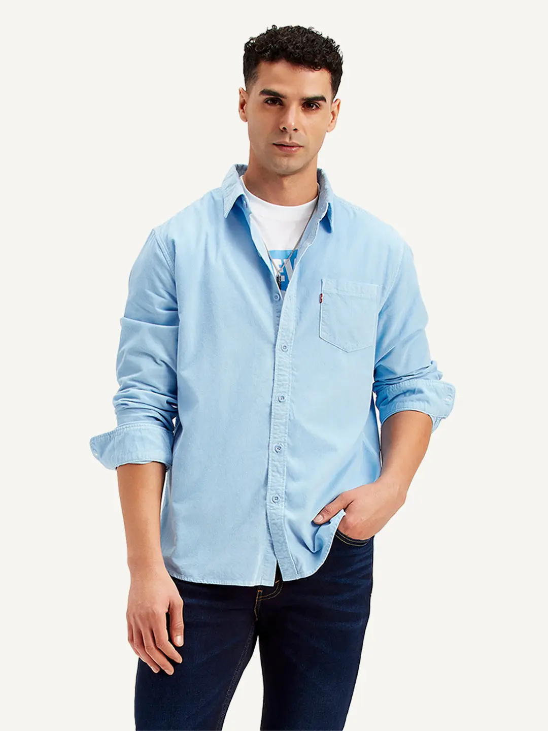 Men's Solid Slim Fit Shirt 1