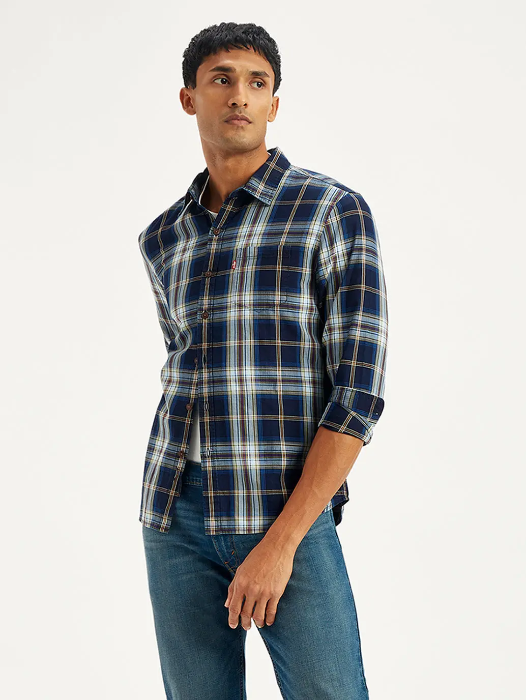 Men's Plaid Slim Fit Shirt 1