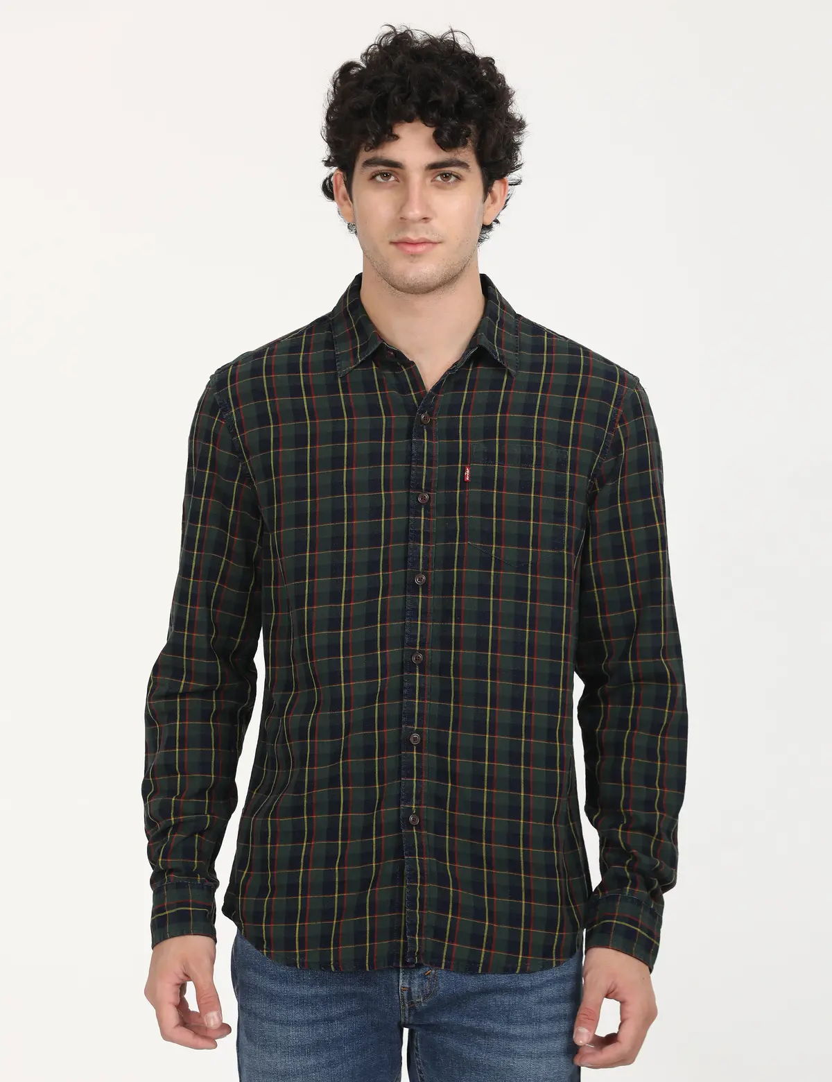 Men's Checkered Slim Fit Shirt 1