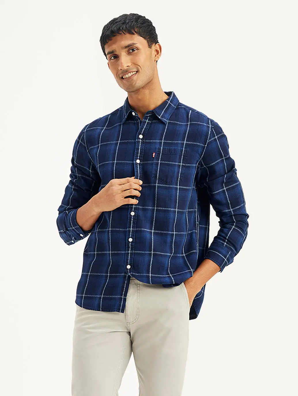 Men's Plaid Slim Fit Shirt 1
