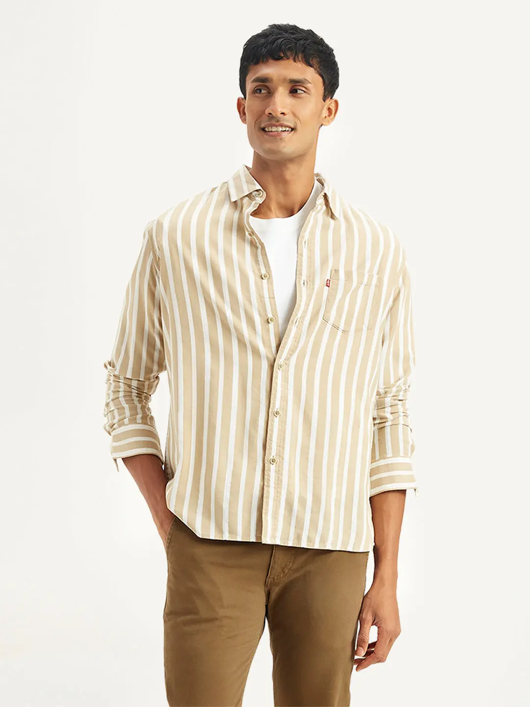 Men's Striped Slim Fit Shirt 1