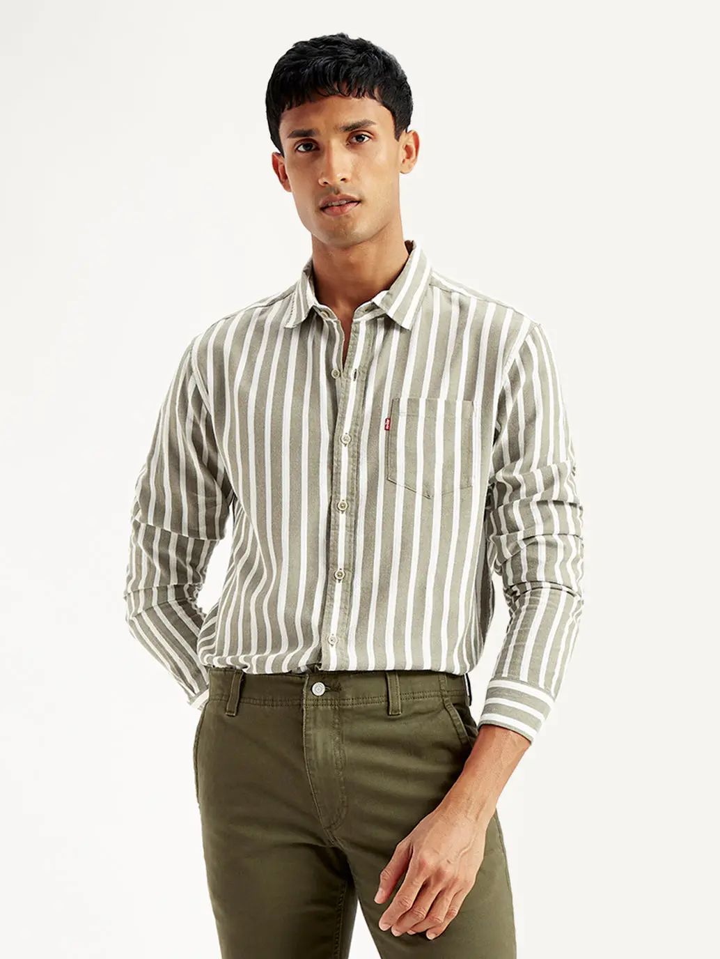 Men's Striped Slim Fit Shirt 1