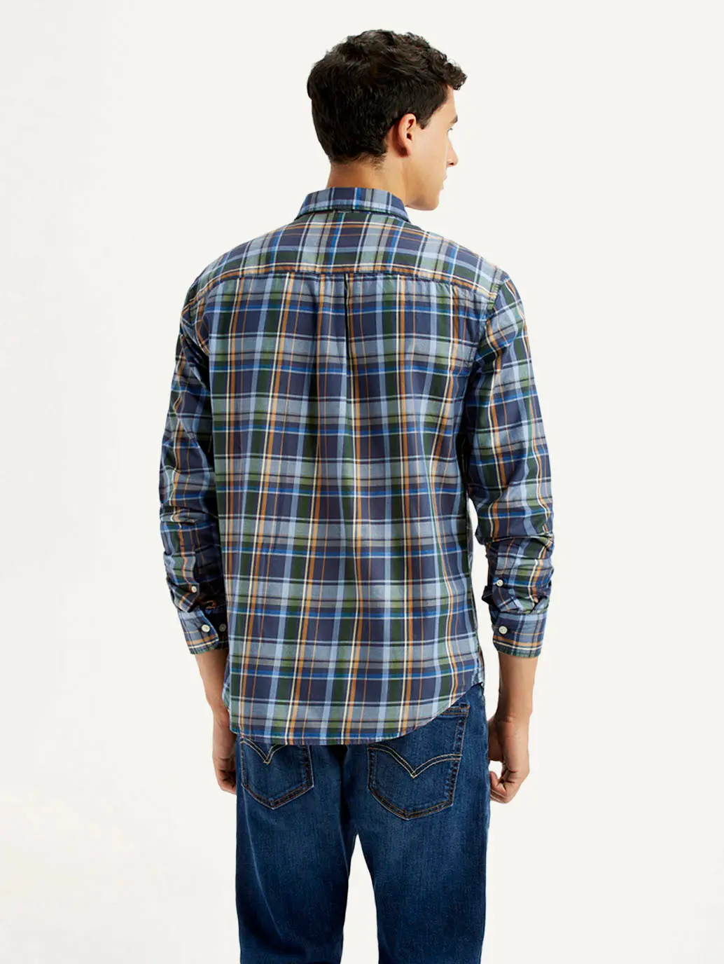 Men's Plaid Multi Color Slim Fit Shirt 3