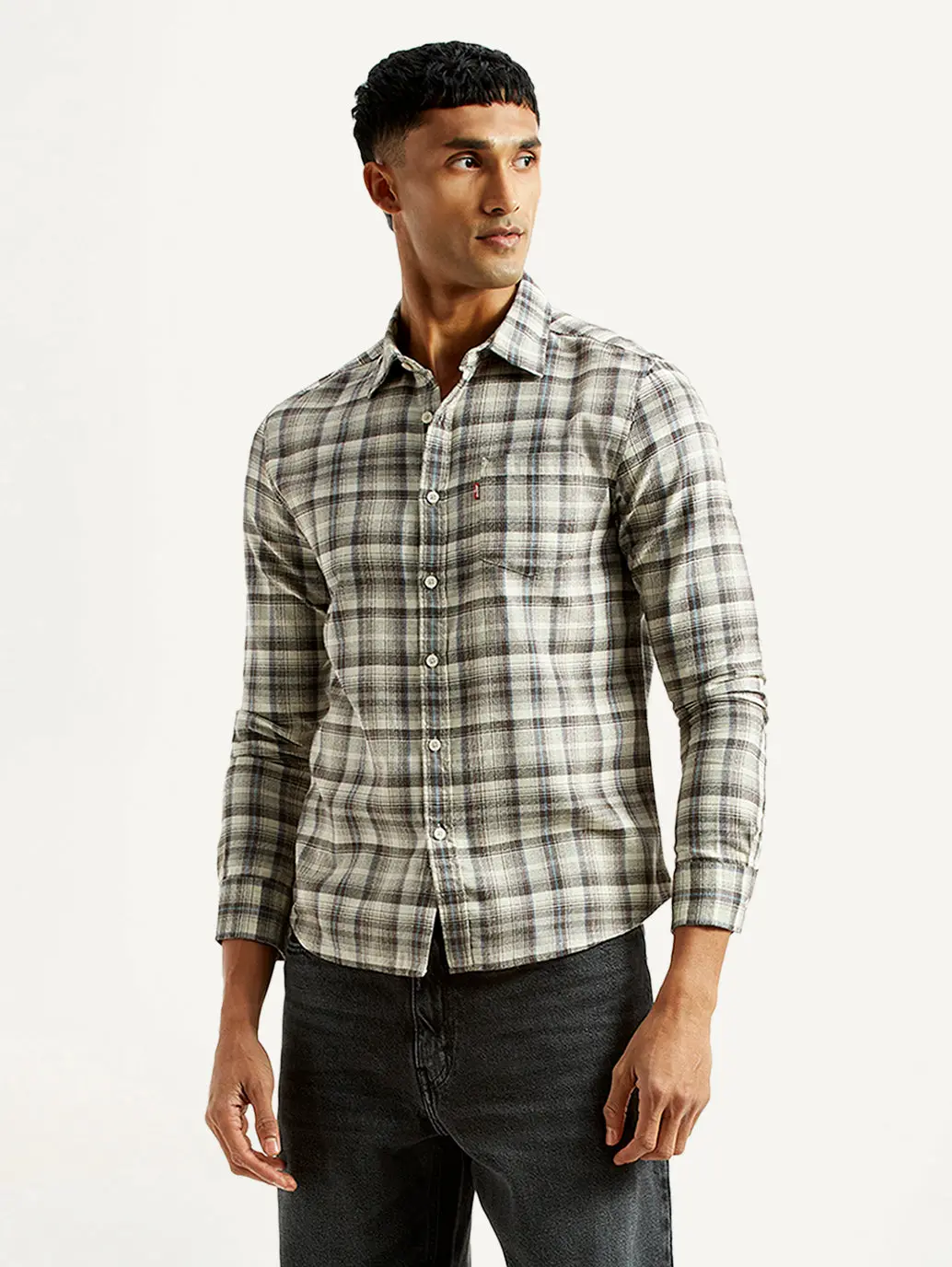 Men's Checkered Multi Color Slim Fit Shirt 1