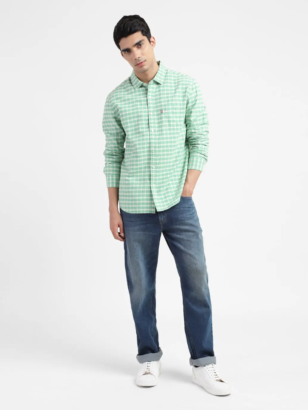Men's Checkered Slim Fit Shirt 1