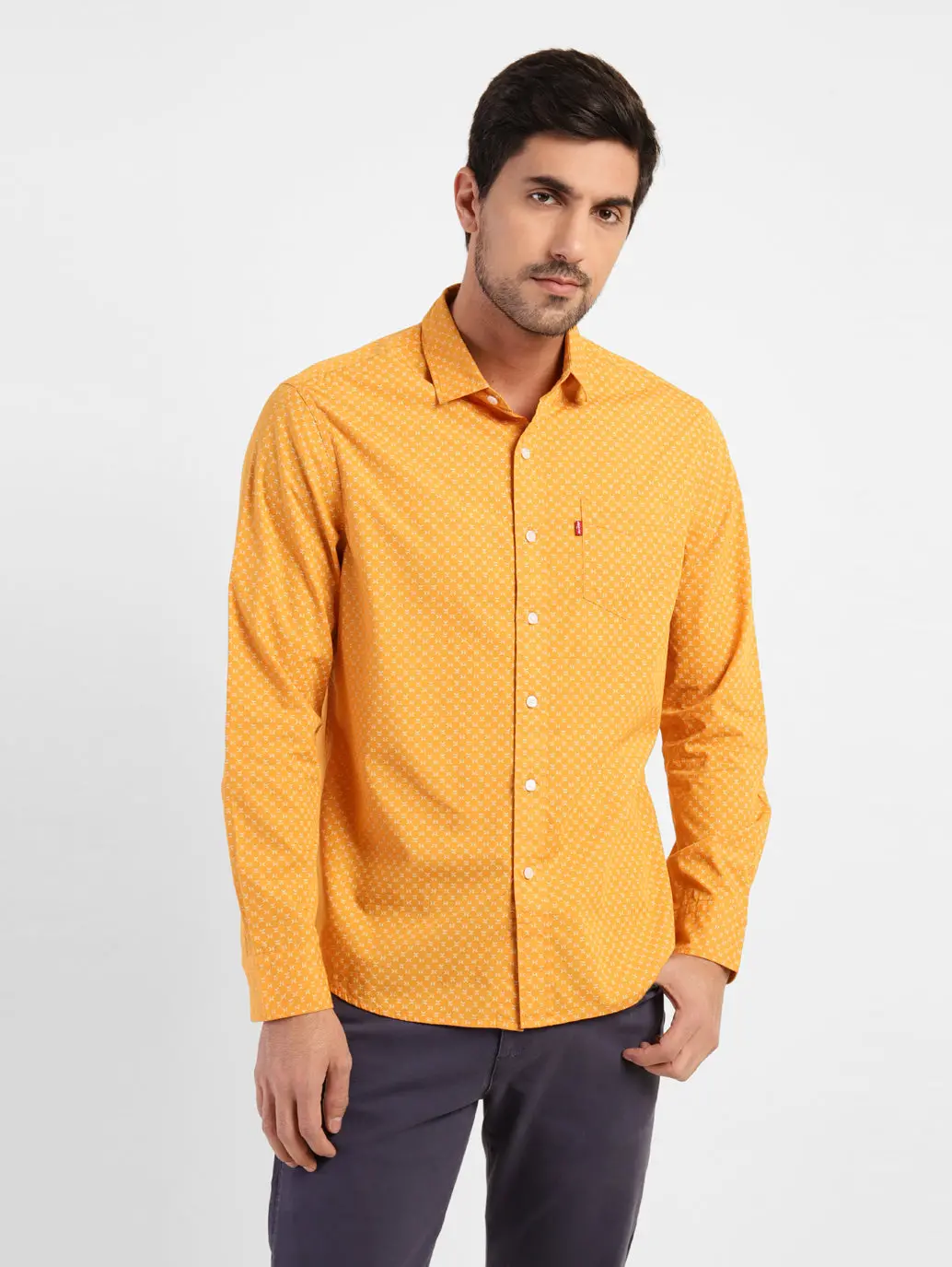 Men's Geometric Print Slim Fit Shirt 1