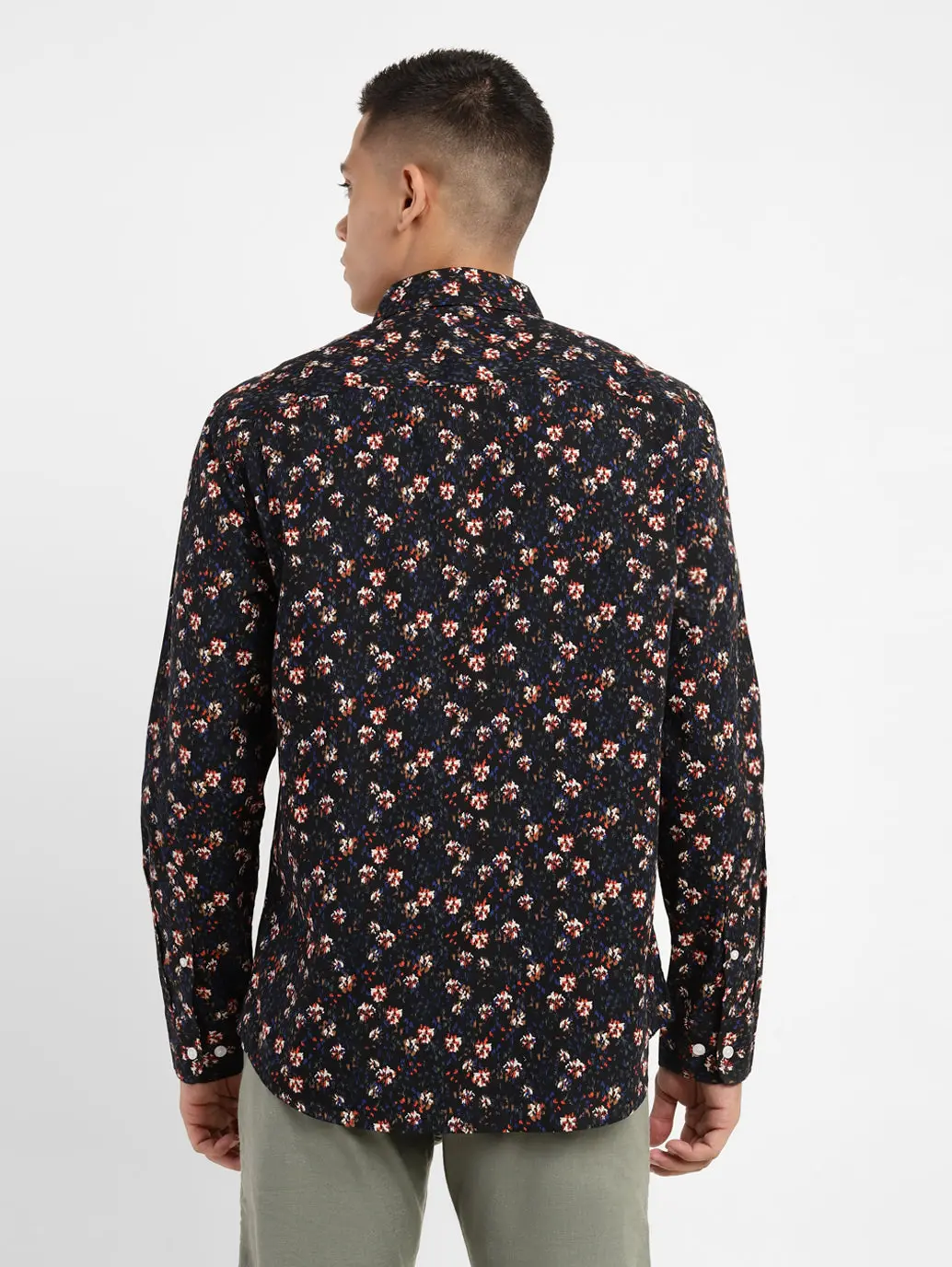 Men's Floral Print Slim Fit Shirt 3