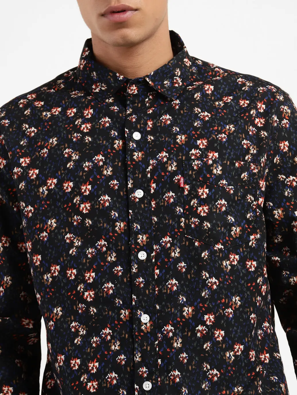 Men's Floral Print Slim Fit Shirt 5