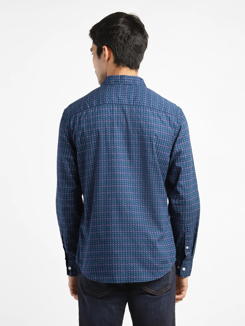 Men's Geometric Print Slim Fit Shirt 3