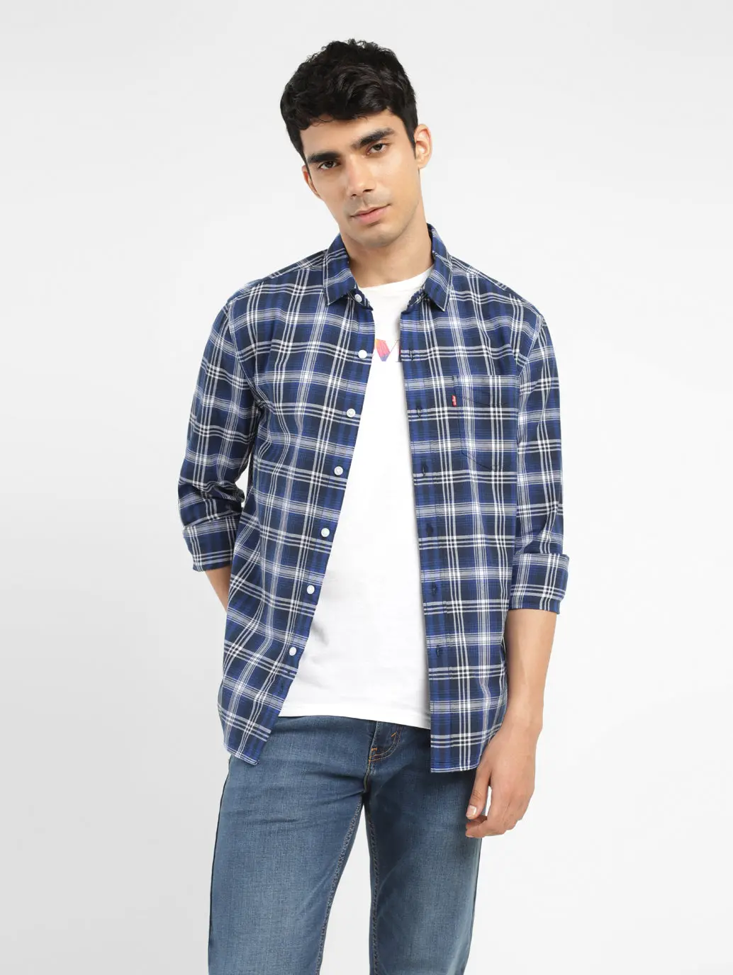 Men's Checkered Slim Fit Shirt 1