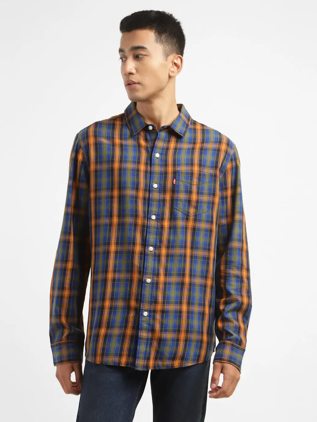 Men's Checkered Slim Fit Shirt 1