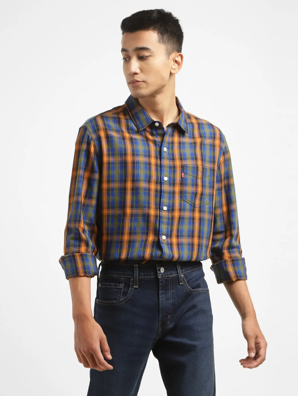 Men's Checkered Slim Fit Shirt 2