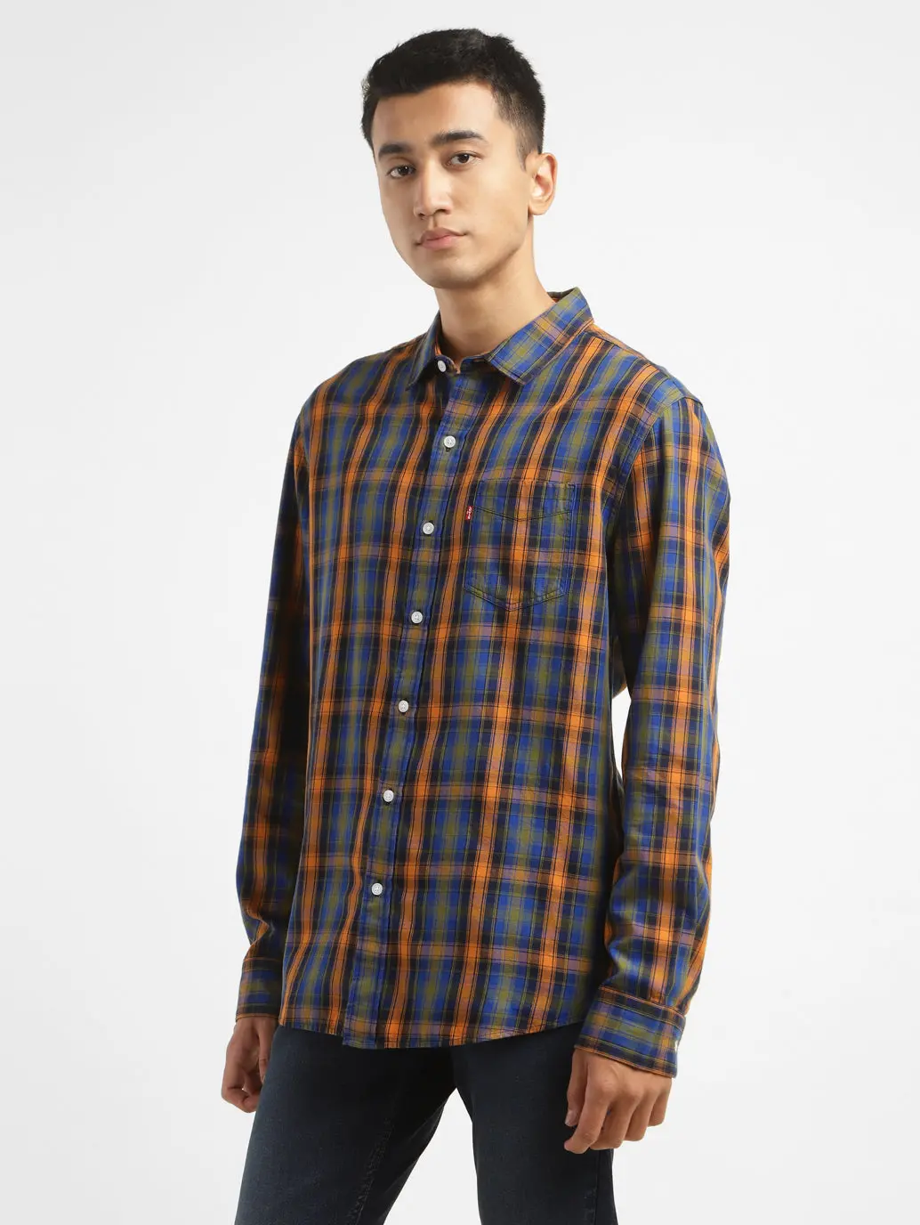 Men's Checkered Slim Fit Shirt 4