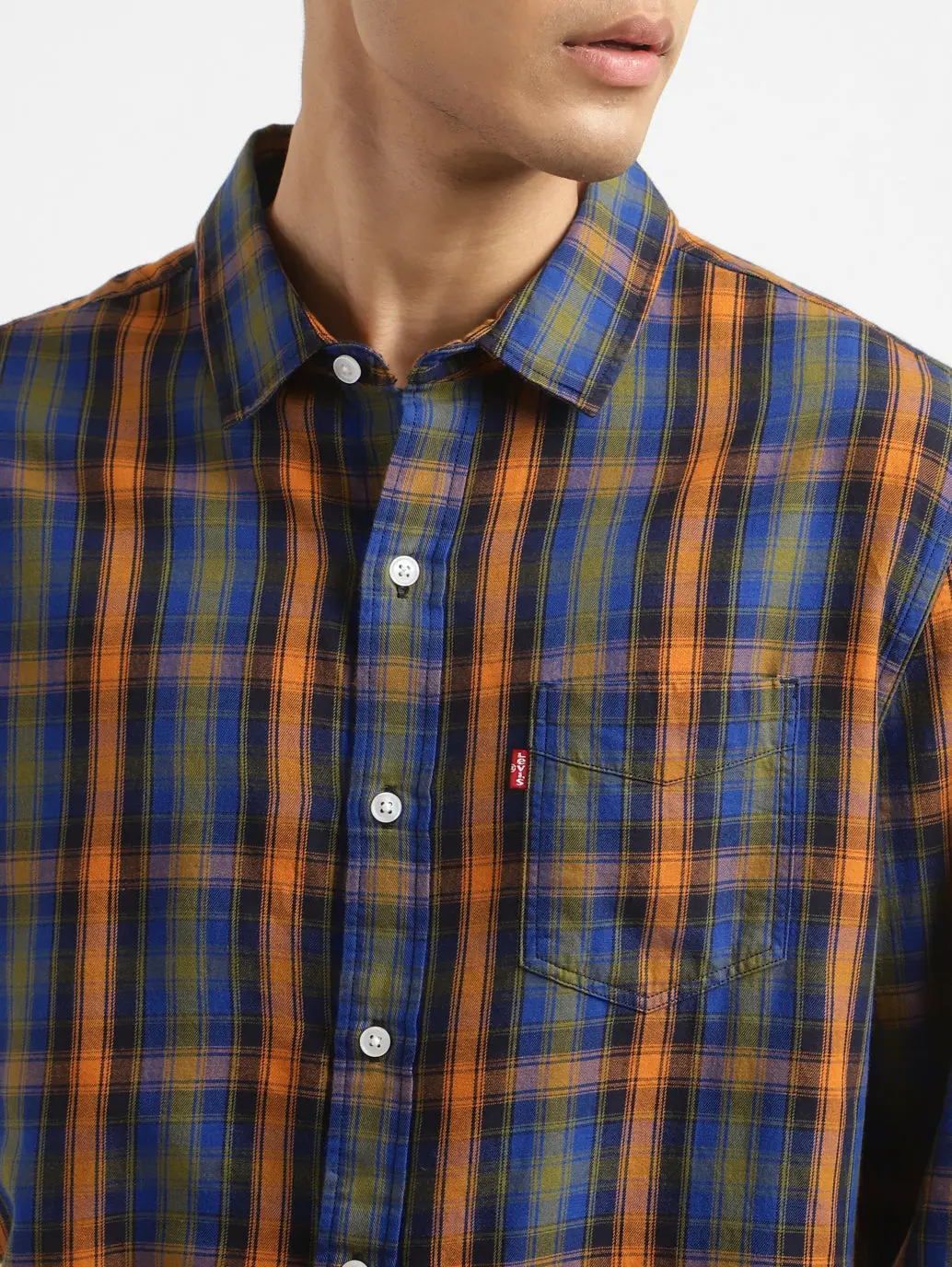 Men's Checkered Slim Fit Shirt 5
