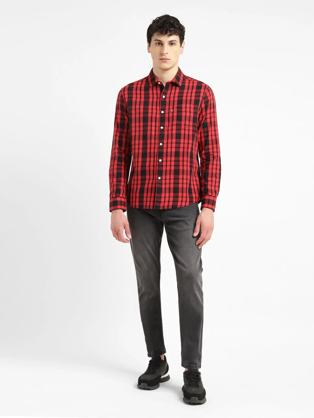 Men's Checkered Slim Fit Shirt 1